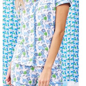 Roller Rabbit Leo The Lion Polo Pajamas Set